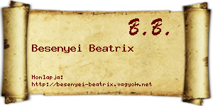 Besenyei Beatrix névjegykártya